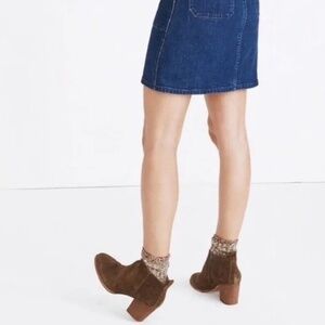 Madewell suede boots 6.5